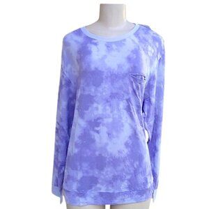 NWT Women's Beautifully Soft Fleece Tie Dye Lounge Sweatshirt - Size 1X